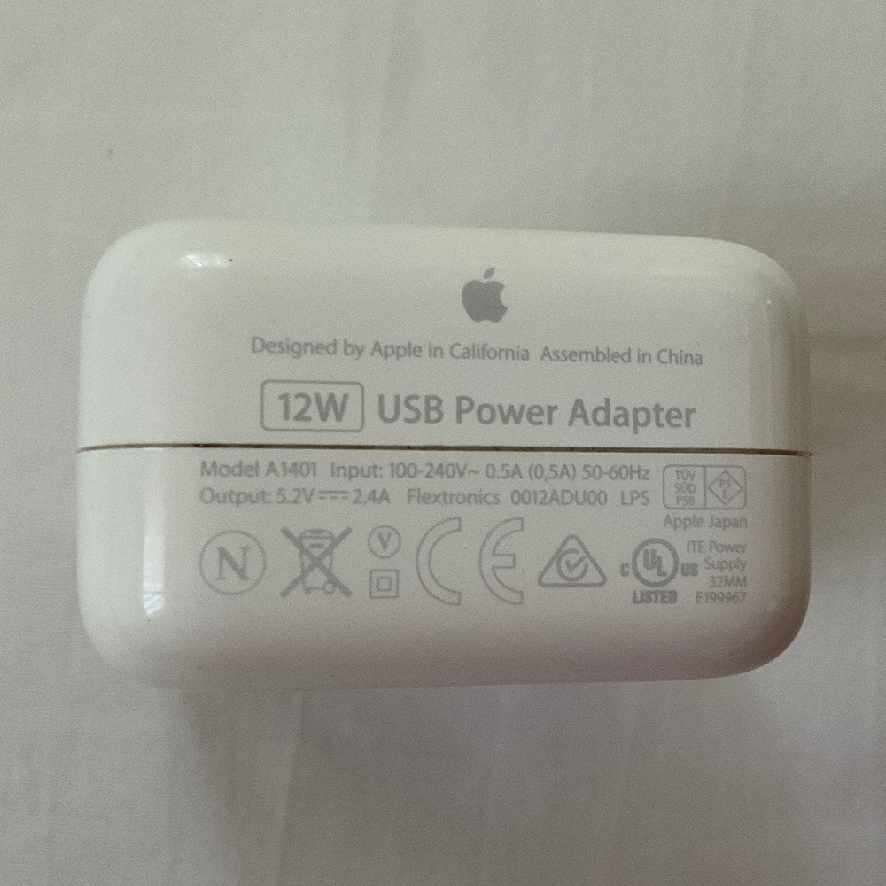 APPLE 12W USB Power Adapter/Charging Block (#3) - Picture 2 of 5